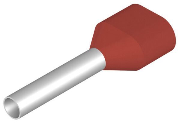 Capocorda doppio Weidmüller H isolato 2×1.5mm² 12mm rosso sciolto