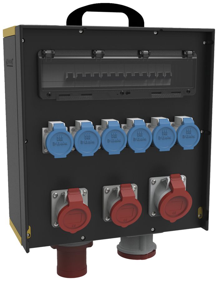 Stromverteiler EVGMB 6510-23/63A 1×63A 1×32A 2×16A 6×T23 CEE63A IP44