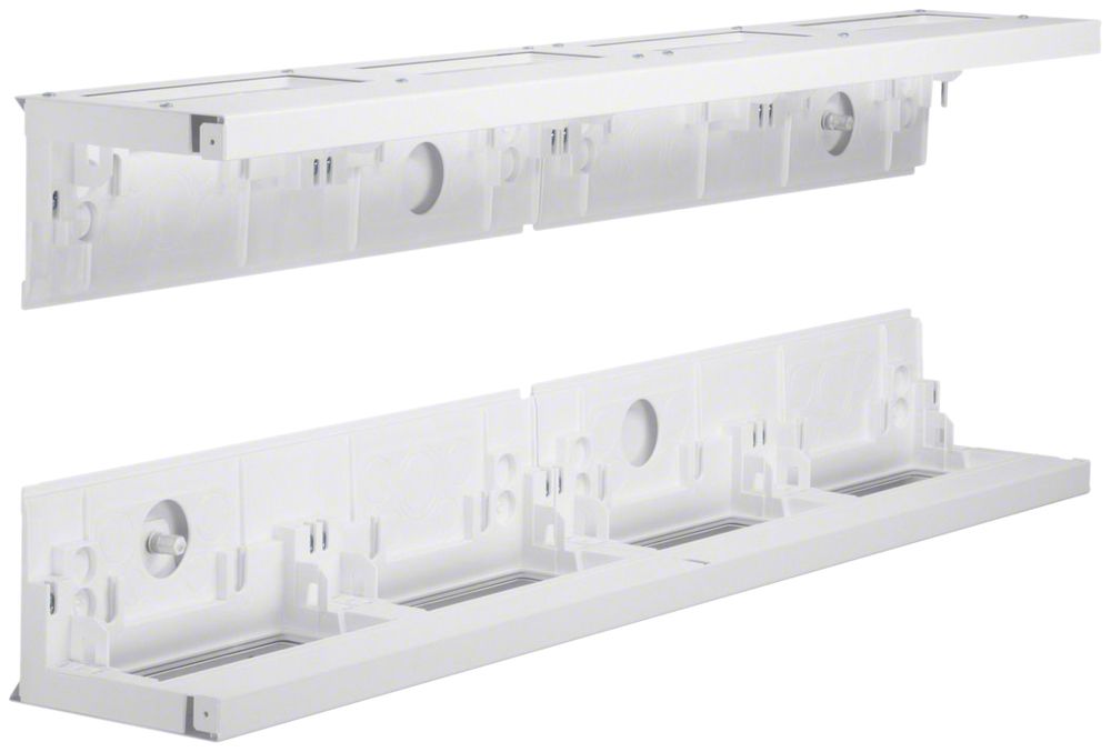 Ober-/Unterteil-Set Hager univers 4F für AP-Rahmen IP30 SK I 1000×160mm 2 Stk