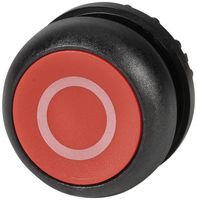 Drucktaste ETN RMQ flach O rot, tastend, Ring schwarz
