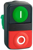 Scatola p.pulsante Harmony XB5 ro/ve Ø22.5mm alto front.IP66 iscriz.O/I