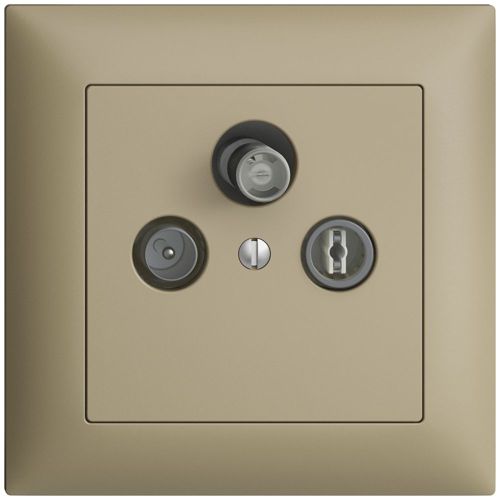 UP-Stichdose SAT/TV/R DB53 EDIZIOdue sand mit SAT-F-Anschluss