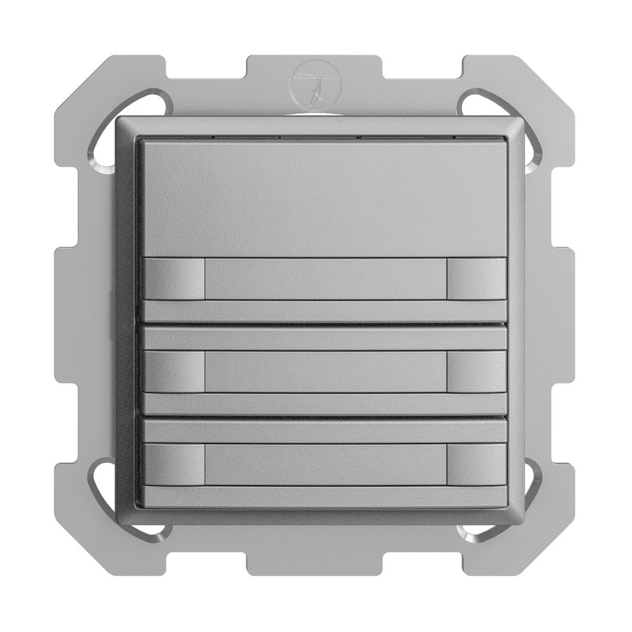 Poussoir KNX RGB ENC EDUE, 250mW, s.LED, papier, 3×poussoir, comm.2×touches, si