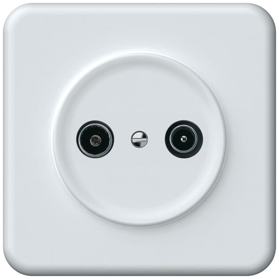 Prise antenne ENC TV-R origin prise d'arrivée 4dB blanc