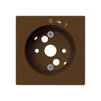 Placca frontale kallysto 0<-1 60×60mm per contatto rotativo marrone