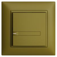 UP-KNX-Taster RGB EDUE FMI, 250mW, m.RGB-LED, m.Papier., 1×Taste, 1×Tastenb., ov