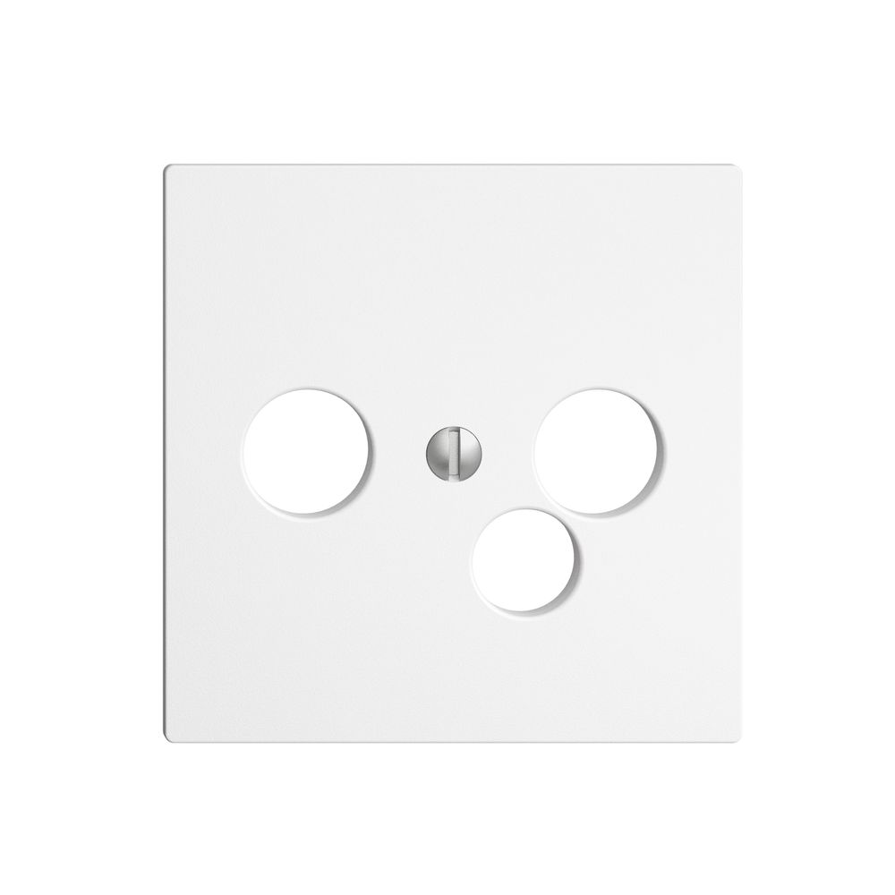 Frontplatte Feller EDIZIOdue für R-TV-Daten, weiss