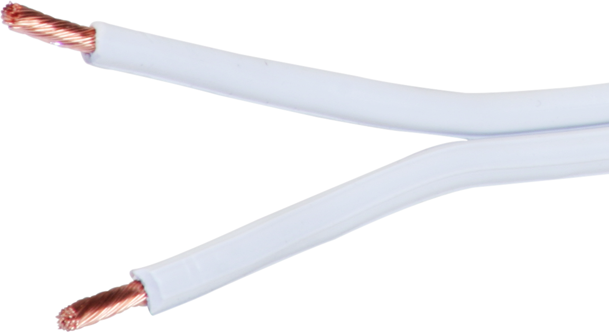 Flachkabel für Lautsp. 2×2.5mm² weiss Spule zu 100m