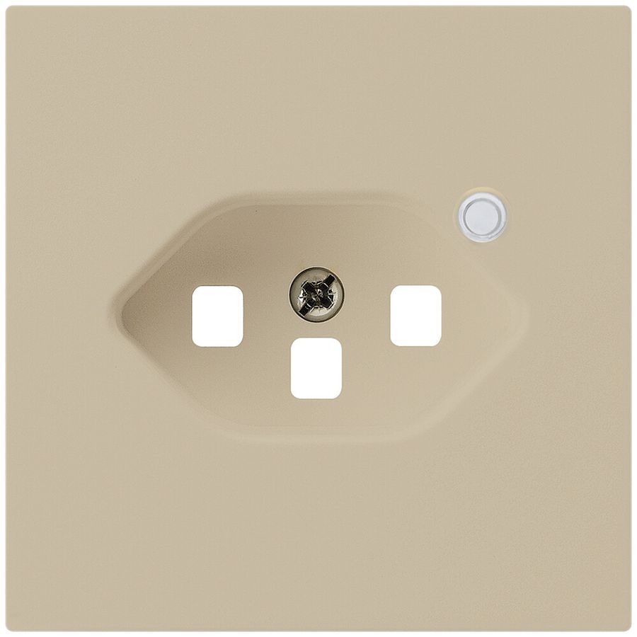 Piastra frontale per presa Hager kallysto 1×T23 illuminato H beige