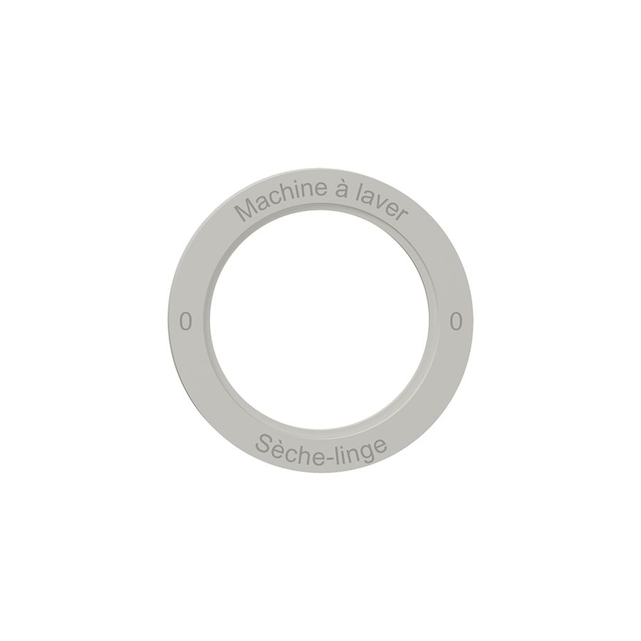 Kennscheibe NEVO, f.Drehschalter, 0-Machine à laver-0-Sèche-linge, lichtgrau
