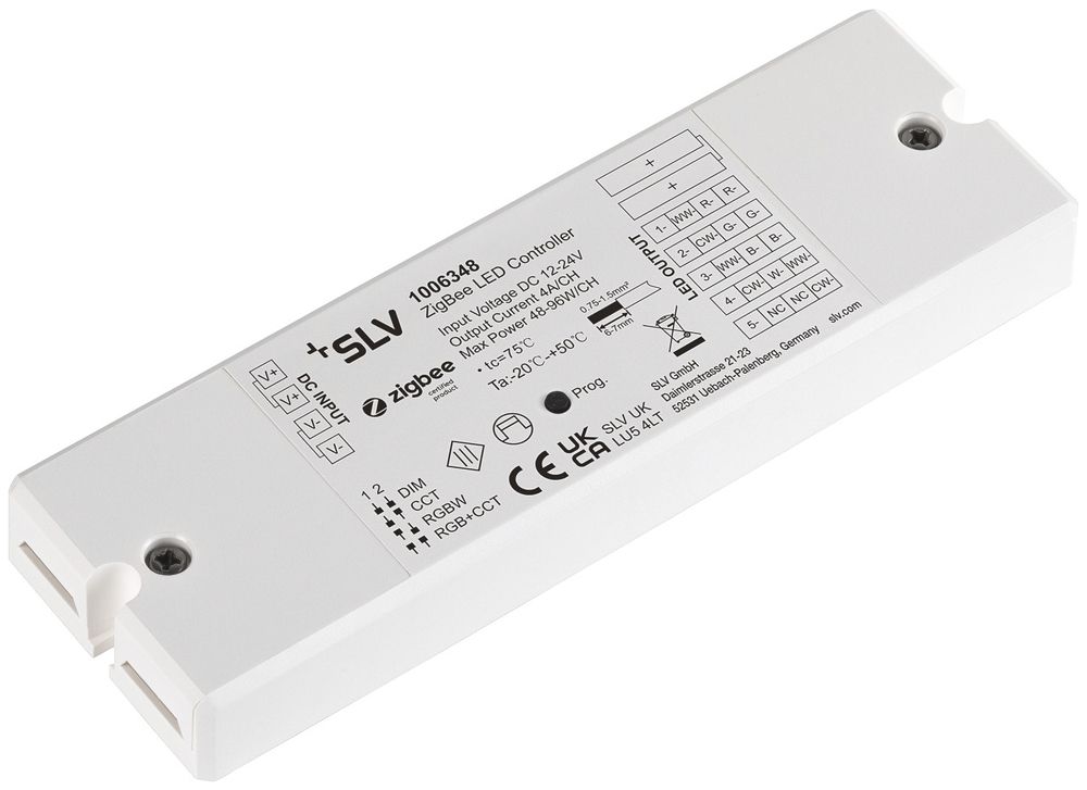 Appareil de commande lumière SLV RGBW 12…24V ZigBee blanc