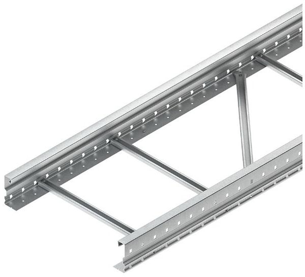 Échelle de câble Niedax 105×200×6000mm, perforé, acier, zingué à chaud