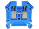 Borne de passage joignable WZ Ex 0.5…6mm² 41A 1000V vis 2×1 rail DIN 35mm bl