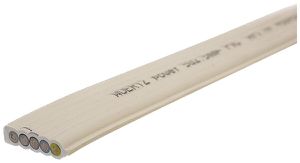 Cavo piatto Woertz Power 5×2.5 mm² PVC bianco Eca