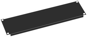 Blindplatte 19" VALUE, 3HE, schwarz (RAL 9005)