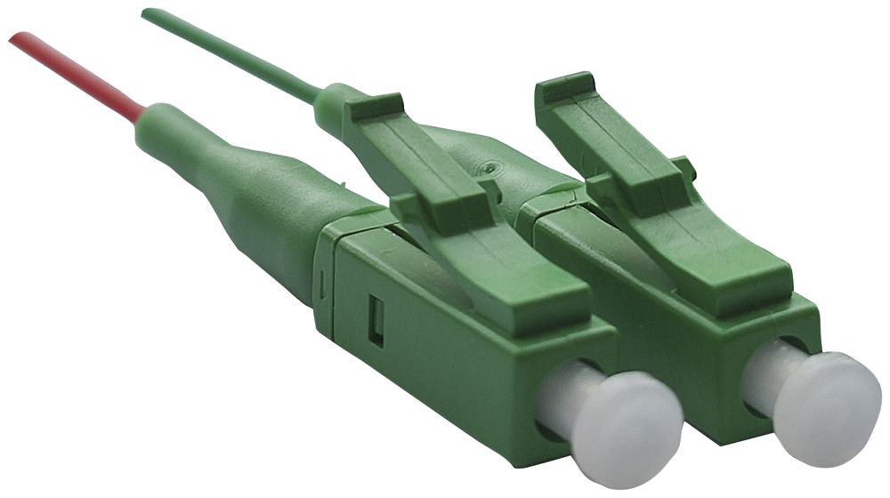 Pigtail Feller LC Singlemode Kabel G 657 A, Set à 2 Stk rot/grün, 1m