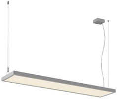 Luminaire suspendu LED SLV WORKLIGHT PRO 120 50W 6100lm 4000K DALI gris