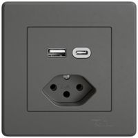 UP-USB-Ladesteckdose EDIZIO.liv SNAPFIX® USB A+C/T13 3A 230VAC dgu