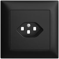 UP-Frontset EDIZIOdue schwarz 88×88mm 1×T23