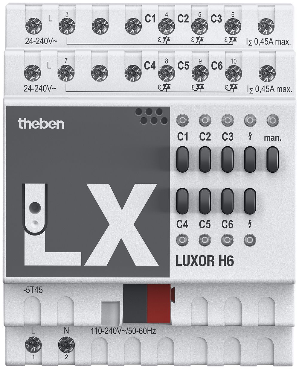 Actionneur de chauffage KNX AMD Theben LUXORliving 6-canal