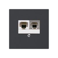 UP-Dose kallysto 2×RJ45s+u getrennt schwarz