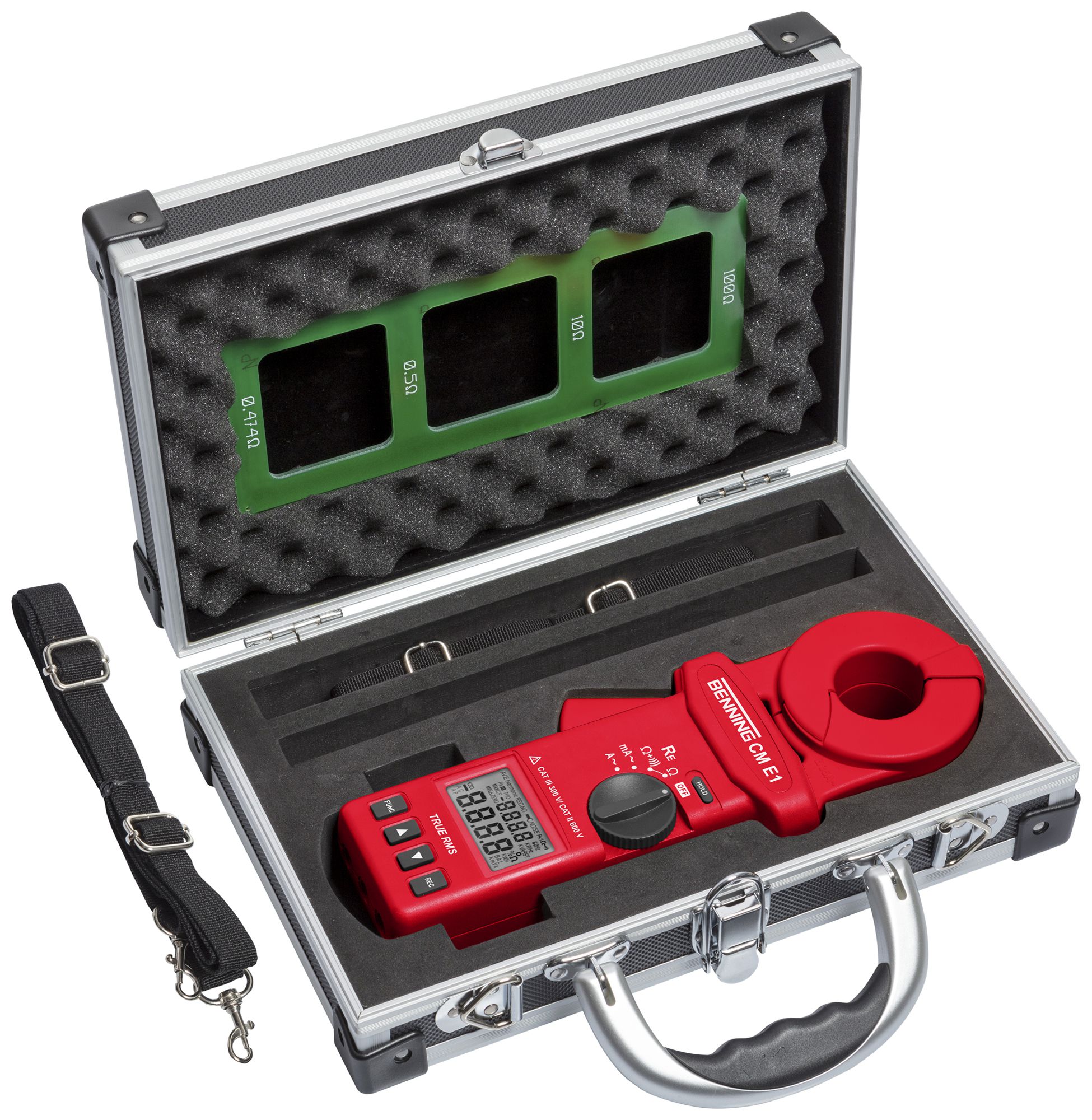 Stromzange Benning CM E1 300VUC 35A 0.025…1500Ω Cat III 300V