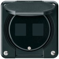 UP-Montageset robusto HMS IP55 schwarz für 2×Modul