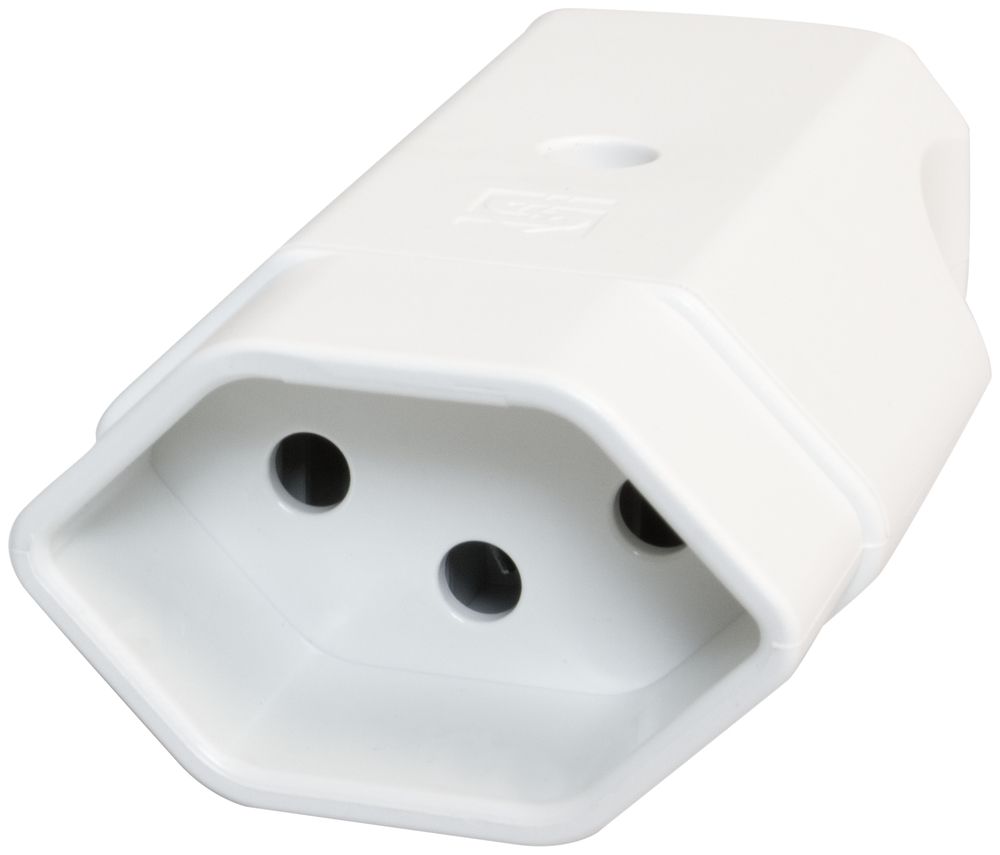 Prise mobile Steffen STEKO MID T13 10A 250V blanc