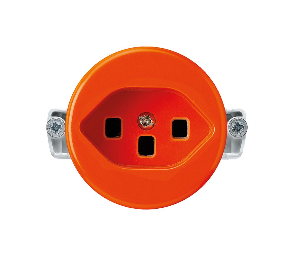 Insert pour prise basico type 23 orange avec bornes enfichables