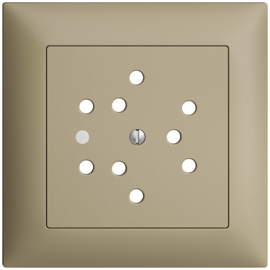 UP-Frontset EDIZIOdue sand 88×88mm 3×T12 mit Linse