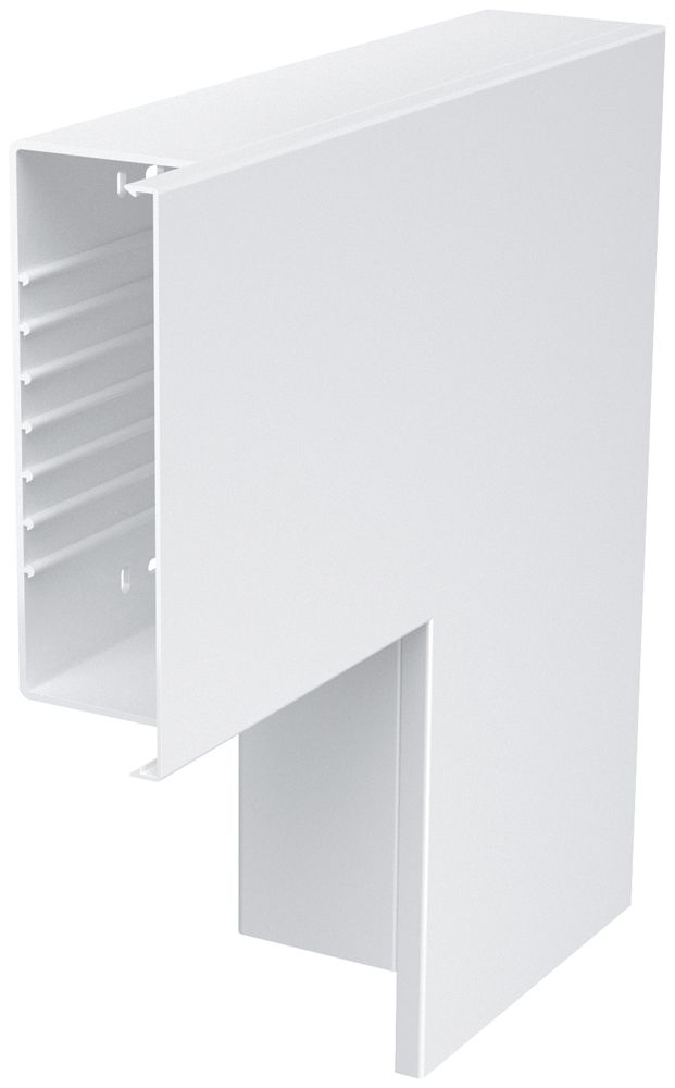 Angolo piatto Bettermann 400×230×100mm, PVC, bianco puro, 9010