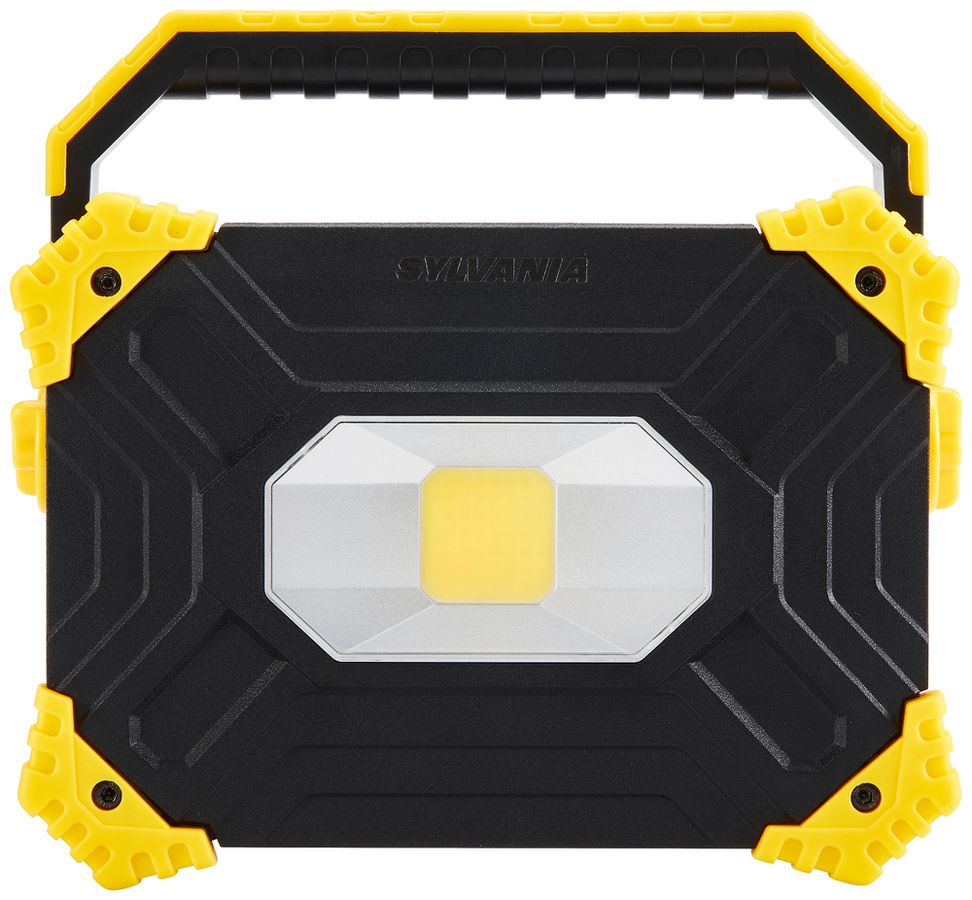 Proiettore LED Sylvania SylWork 10W 900lm 4000K IP54 IK06 nero/giallo