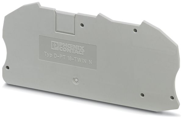 Abschlussdeckel Phoenix Contact grau zu PT 16-TWIN N