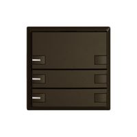 KNX-Taster RGB EDIZIO.liv SNAPFIX® Temperaturfüh.RGB-LED 3×T 2-Tbed.br