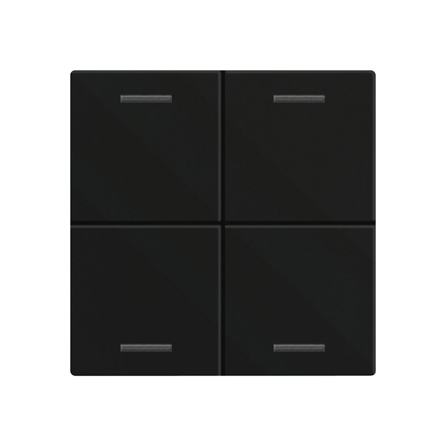 Bascule MDT BE-TAL60W416.01 1t/4a p.touches tactiles noir mat "neutre"