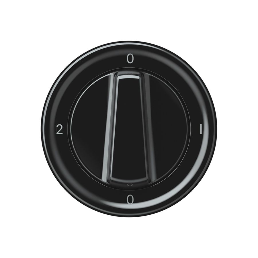 Drehschalter origin Umschalter 2/1L 16A 250V 0-1-0-2 60×60mm schwarz