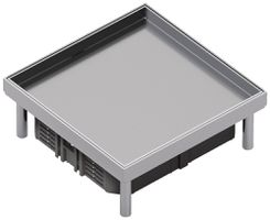 Edelstahlkassette Hager Q06 6 22×200×200mm rostfreier Stahl