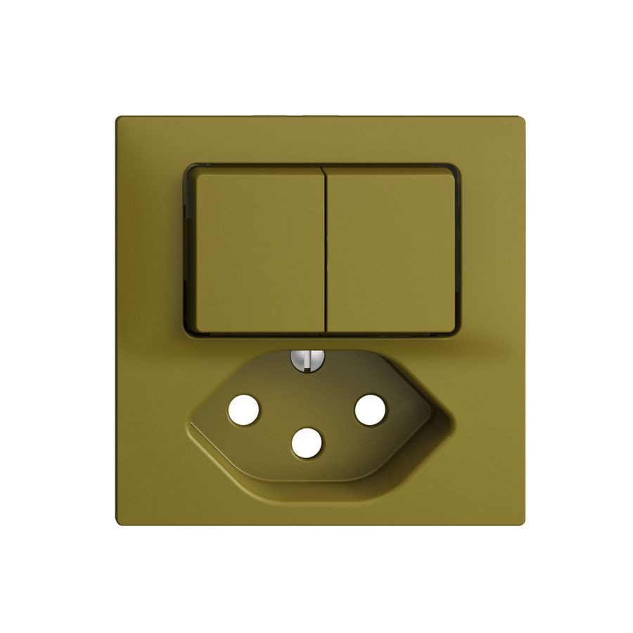 Frontset EDIZIOdue olive 60×60mm T13