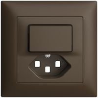 UP-Frontset EDIZIOdue T23 coffee 88×88mm für Kleinkombi