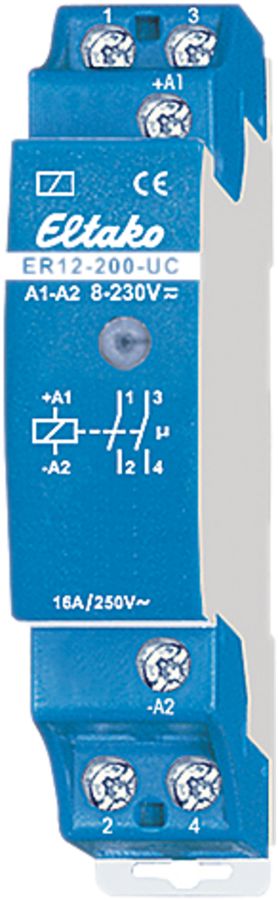 Relè di comando AMD Eltako 12…230VUC 2A, ER12-200