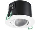 Downlight LED Sylvania OBICO FIRE 8.2W 820lm 930/940 IP65 38° VAR Ø96mm blanc