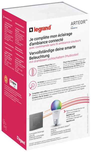 Kit d’extension Legrand Arteor with Netatmo 1×Multicolor 1×3L×2.5mm² 1×LED E27