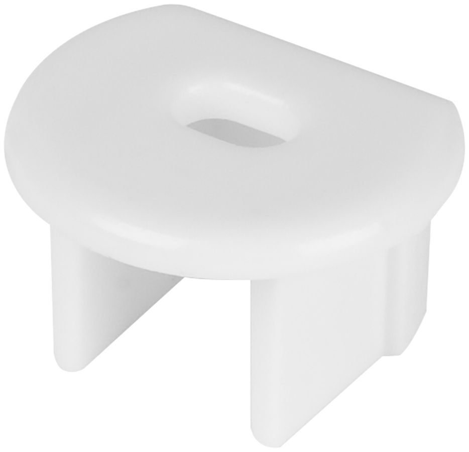 Endstück LDV PM02/EC/H, zu Rund-Profil PM02, mit Einführung, grau