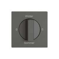 Montageset EDIZIO.liv SNAPFIX® f.Drehschalter m.Griff 0-Winter-0-Sommer dgu