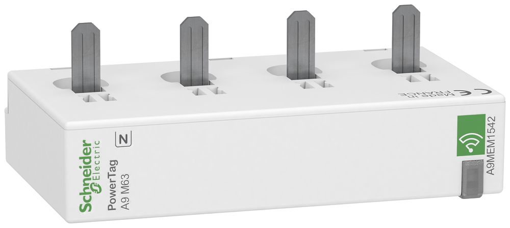 Energiesensor Schneider Electric PowerTag M drahtlos 3PN unten max.63A