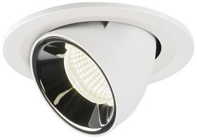 EB-LED-Downlight SLV NUMINOS GIMBLE S, 8.6W 250mA 750lm 4000K 55° ws/chr