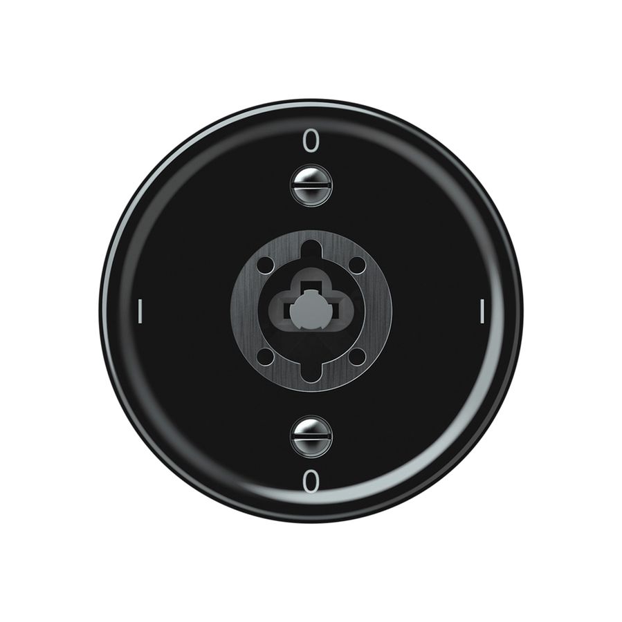 Interruttore a chiave origin interruttore 0/2L 16A 250V 0-I-0-I 60×60mm nero