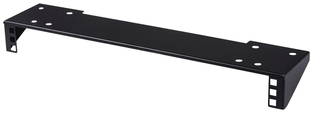 Halterung 19" VALUE 1HE 500×100mm max. 25kg Stahl schwarz