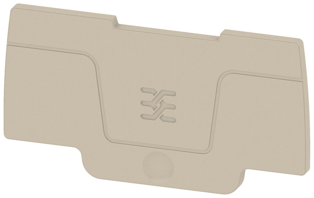Plaque de fermeture beige 2.1mm V0 Snap-In 2.5mm² L/N/PE