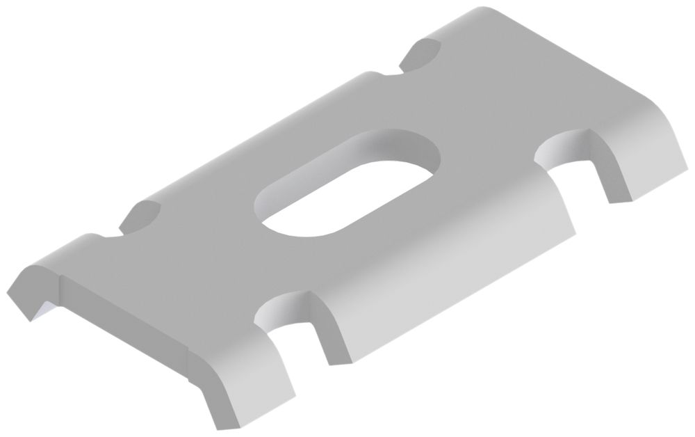 Eclisse Lanz 40×21mm sans vis zinguée